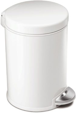 simplehuman - 45L Round Pedal Bin - Stainless Steel